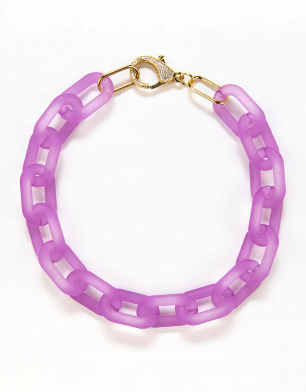 FROSTED necklace - Lilac Love - Gold