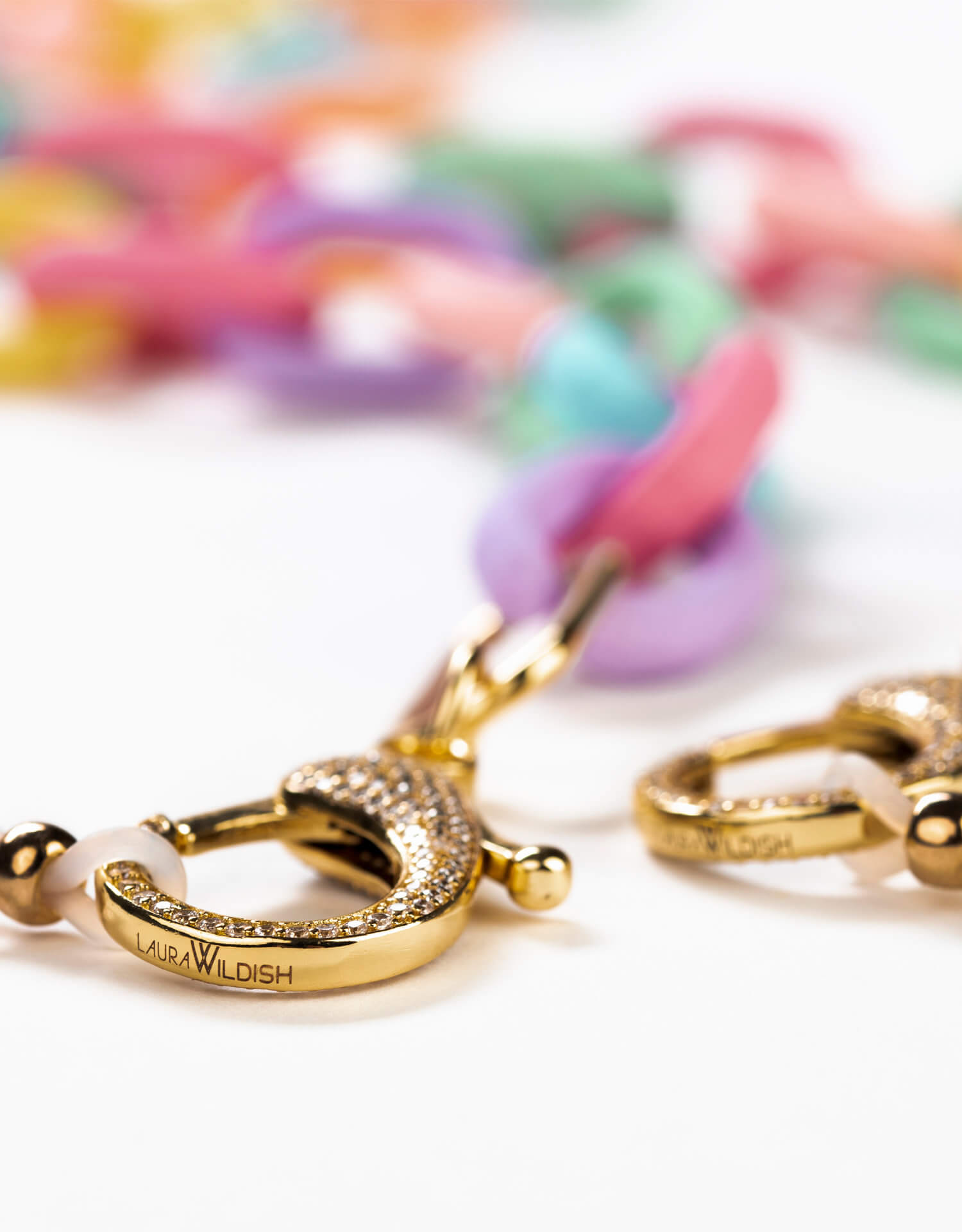 RAINBOW glasses chain - Gold - Image 4