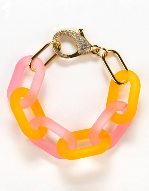 FROSTED BRACELET - Two Tone - Gold