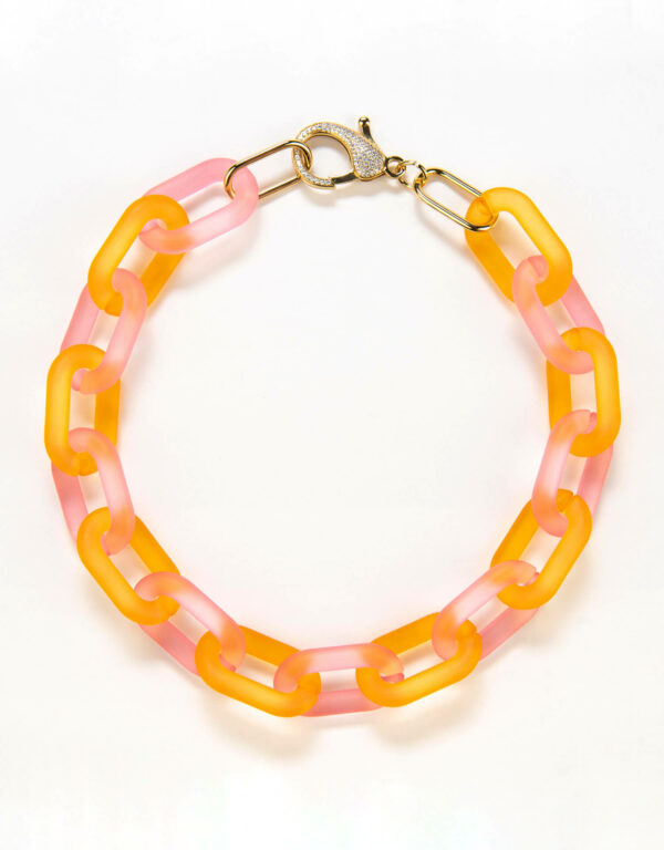FROSTED necklace - Two Tone - Gold