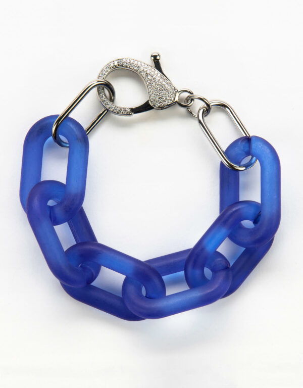 FROSTED BRACELET - True Blue - Platinum