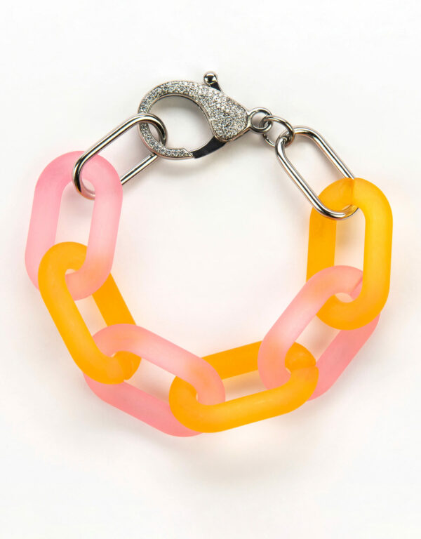 FROSTED BRACELET - Two Tone - Platinum