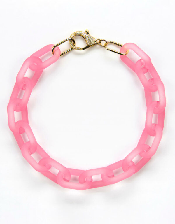 FROSTED necklace - Pretty In Pink - Gold