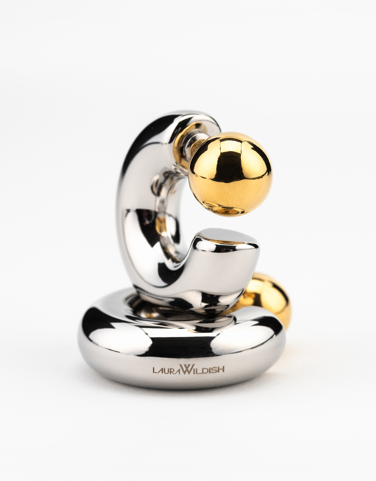 ALL EYES ON YOU LUXURY WATERPROOF SILVER & GOLD EARRINGS - Image 2